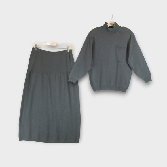 Intuitions Maxi Sweater Skirt Set Size L - Picture 1 of 16